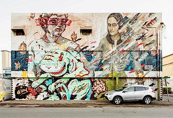 Mung Monster and Whomu, 2015, Kaka’ako, Hawaii