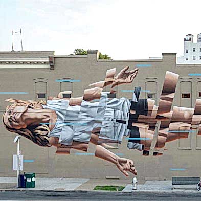 Kendine has tekniği olan James Bullough'tan 30 duvar resmi
