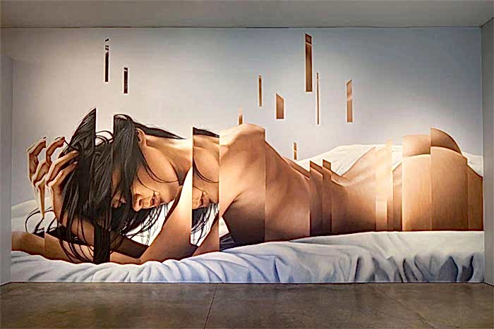 Kendine has tekniği olan James Bullough'tan 30 duvar resmi