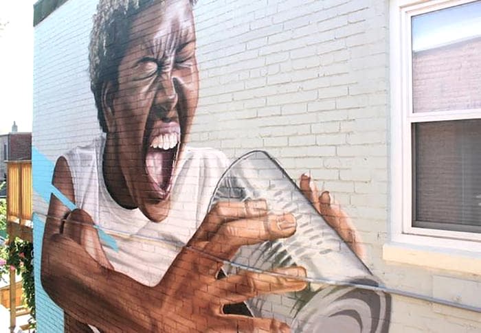 Kendine has tekniği olan James Bullough'tan 30 duvar resmi