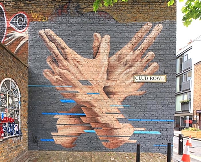 Kendine has tekniği olan James Bullough'tan 30 duvar resmi