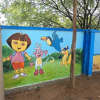 Anaokulu / Kreş Duvar Resmi Boyama Örnek