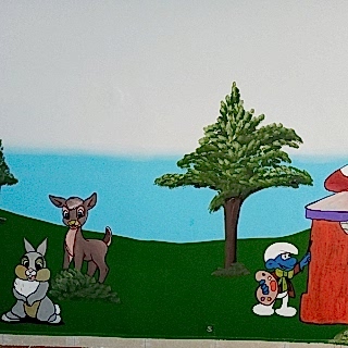 Anaokulu / Kreş Duvar Resmi Boyama Örnek