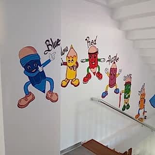 Anaokulu / Kreş Duvar Resmi Boyama Örnek