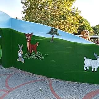 Park / Bahçe / Yaşam Alanı Duvar Resmi Boyama Örnek