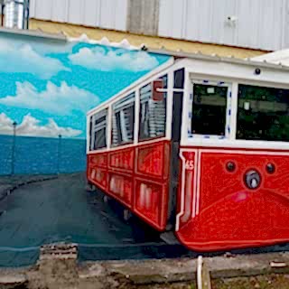 Park / Bahçe / Yaşam Alanı Duvar Resmi Boyama Örnek