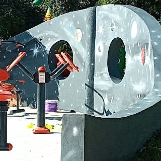 Park / Bahçe / Yaşam Alanı Duvar Resmi Boyama Örnek