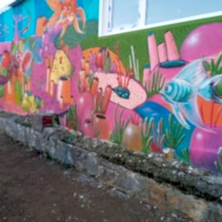 Park / Bahçe / Yaşam Alanı Duvar Resmi Boyama Örnek