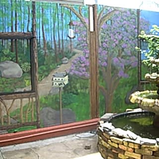 Park / Bahçe / Yaşam Alanı Duvar Resmi Boyama Örnek
