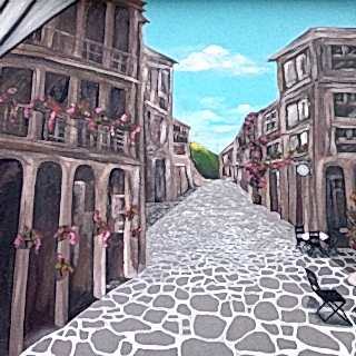 Park / Bahçe / Yaşam Alanı Duvar Resmi Boyama Örnek