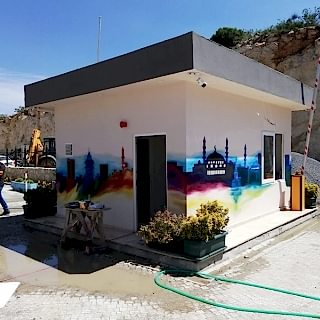Park / Bahçe / Yaşam Alanı Duvar Resmi Boyama Örnek