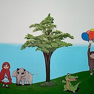 Park / Bahçe / Yaşam Alanı Duvar Resmi Boyama Örnek