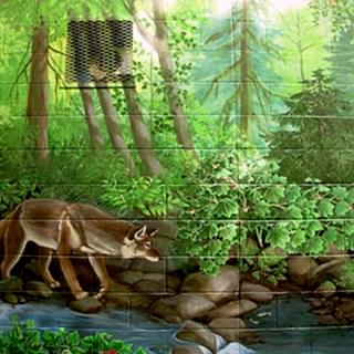Park / Bahçe / Yaşam Alanı Duvar Resmi Boyama Örnek