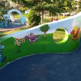 Park / Bahçe / Yaşam Alanı Duvar Resmi Boyama Örnek
