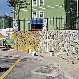 Park / Bahçe / Yaşam Alanı Duvar Resmi Boyama Örnek