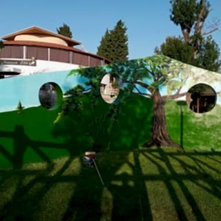 Park / Bahçe / Yaşam Alanı Duvar Resmi Boyama Örnek
