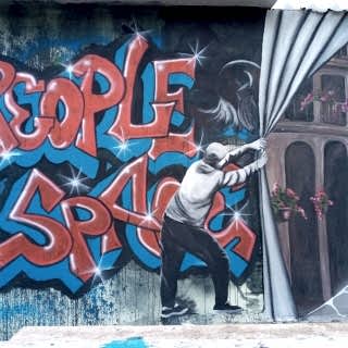 Park / Bahçe / Yaşam Alanı Duvar Resmi Boyama Örnek