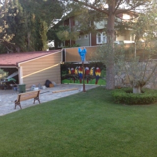 Park / Bahçe / Yaşam Alanı Duvar Resmi Boyama Örnek