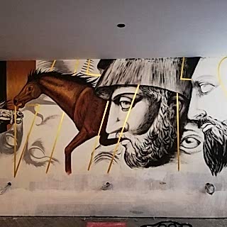 Restaurant / Cafe Duvar Resmi Boyama Örnek