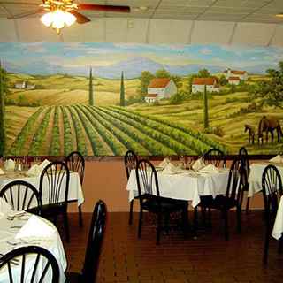 Restaurant / Cafe Duvar Resmi Boyama Örnek