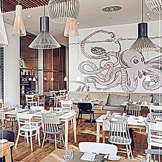 Restaurant / Cafe Duvar Resmi Boyama Örnek