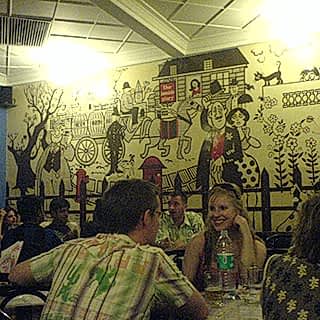 Restaurant / Cafe Duvar Resmi Boyama Örnek