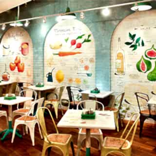 Restaurant / Cafe Duvar Resmi Boyama Örnek