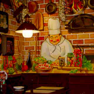 Restaurant / Cafe Duvar Resmi Boyama Örnek