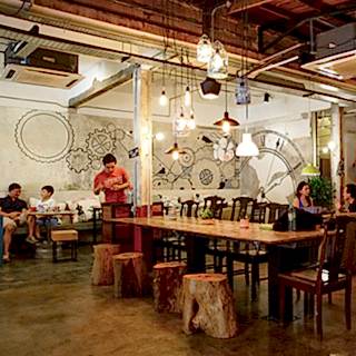Restaurant / Cafe Duvar Resmi Boyama Örnek