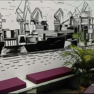 Restaurant / Cafe Duvar Resmi Boyama Örnek