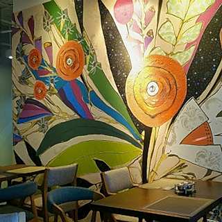 Restaurant / Cafe Duvar Resmi Boyama Örnek