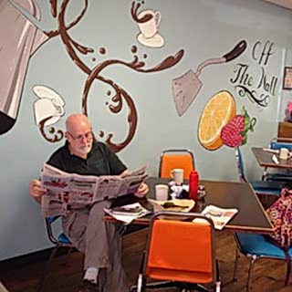 Restaurant / Cafe Duvar Resmi Boyama Örnek