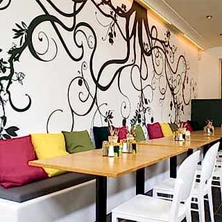 Restaurant / Cafe Duvar Resmi Boyama Örnek