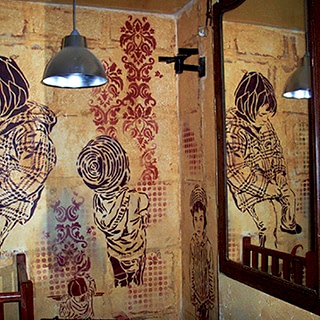 Restaurant / Cafe Duvar Resmi Boyama Örnek