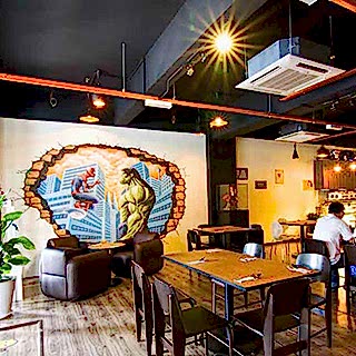 Restaurant / Cafe Duvar Resmi Boyama Örnek