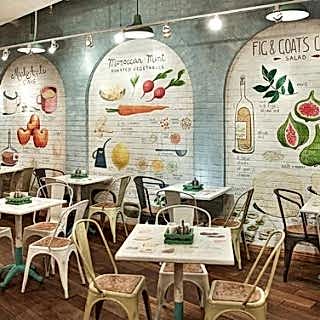 Restaurant / Cafe Duvar Resmi Boyama Örnek