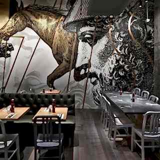 Restaurant / Cafe Duvar Resmi Boyama Örnek