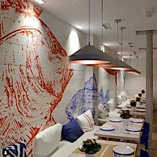 Restaurant / Cafe Duvar Resmi Boyama Örnek