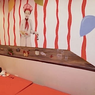 Restaurant / Cafe Duvar Resmi Boyama Örnek