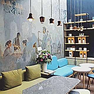 Restaurant / Cafe Duvar Resmi Boyama Örnek