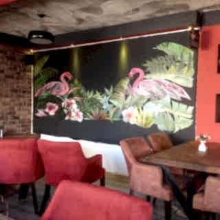 Restaurant / Cafe Duvar Resmi Boyama Örnek