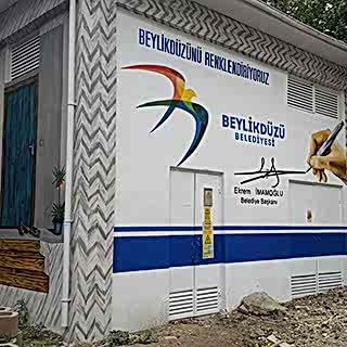 Elektrik Trafosu Duvar Resmi Boyama Örnek